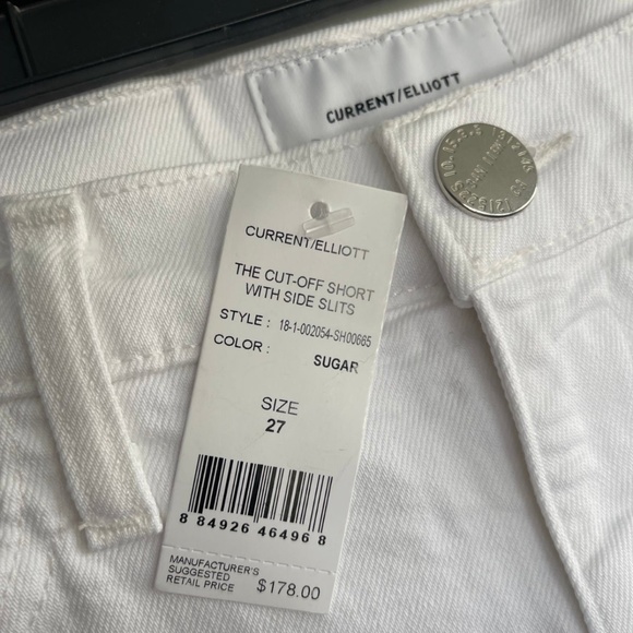 Current/Elliott white shorts NWT - Picture 3 of 4